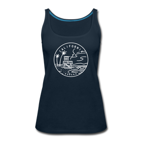California Women’s Tank Top - State Design Women’s California Tank Top - deep navy
