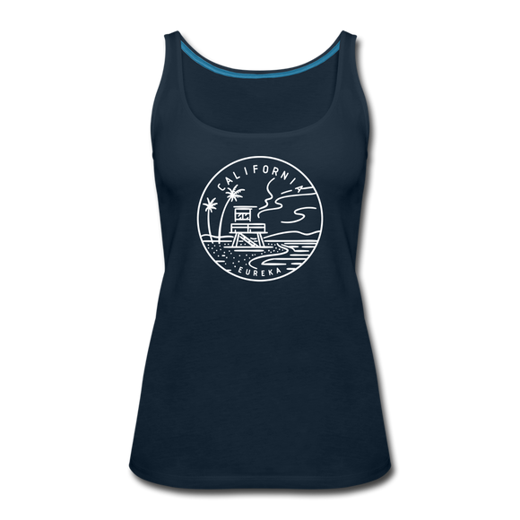 California Women’s Tank Top - State Design Women’s California Tank Top - deep navy