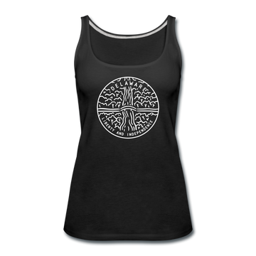 Delaware Women’s Tank Top - State Design Women’s Delaware Tank Top - black