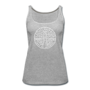 Delaware Women’s Tank Top - State Design Women’s Delaware Tank Top - heather gray
