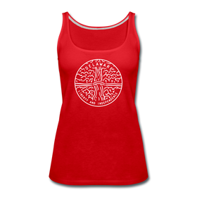 Delaware Women’s Tank Top - State Design Women’s Delaware Tank Top - red