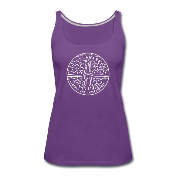 Delaware Women’s Tank Top - State Design Women’s Delaware Tank Top - purple