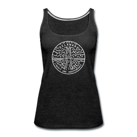 Delaware Women’s Tank Top - State Design Women’s Delaware Tank Top - charcoal gray
