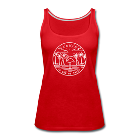 Florida Women’s Tank Top - State Design Women’s Florida Tank Top - red