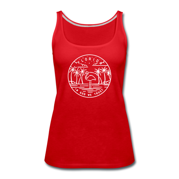 Florida Women’s Tank Top - State Design Women’s Florida Tank Top - red