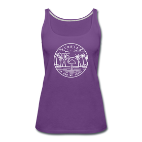 Florida Women’s Tank Top - State Design Women’s Florida Tank Top - purple