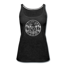Florida Women’s Tank Top - State Design Women’s Florida Tank Top - charcoal gray