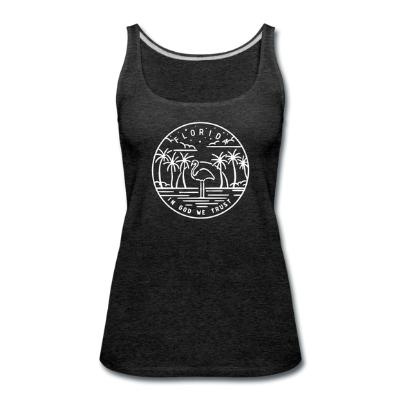 Florida Women’s Tank Top - State Design Women’s Florida Tank Top - charcoal gray