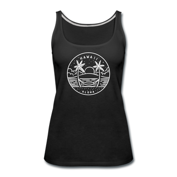 Hawaii Women’s Tank Top - State Design Women’s Hawaii Tank Top - black