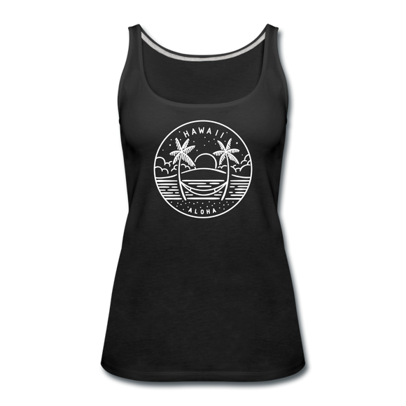 Hawaii Women’s Tank Top - State Design Women’s Hawaii Tank Top - black