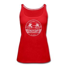 Hawaii Women’s Tank Top - State Design Women’s Hawaii Tank Top - red