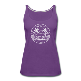 Hawaii Women’s Tank Top - State Design Women’s Hawaii Tank Top - purple