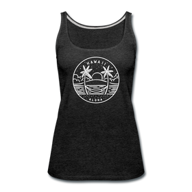 Hawaii Women’s Tank Top - State Design Women’s Hawaii Tank Top - charcoal gray