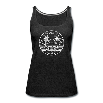 Hawaii Women’s Tank Top - State Design Women’s Hawaii Tank Top - charcoal gray