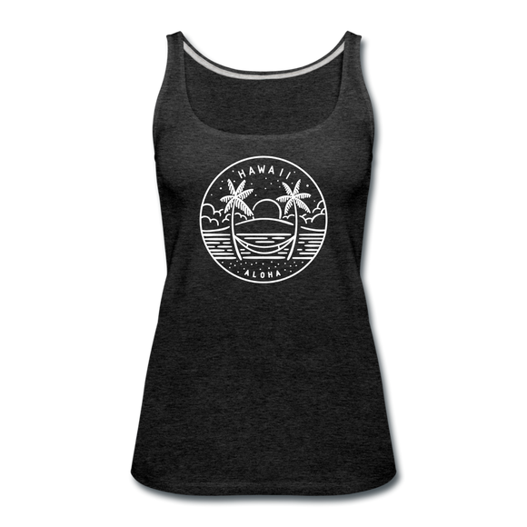 Hawaii Women’s Tank Top - State Design Women’s Hawaii Tank Top - charcoal gray