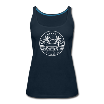 Hawaii Women’s Tank Top - State Design Women’s Hawaii Tank Top - deep navy