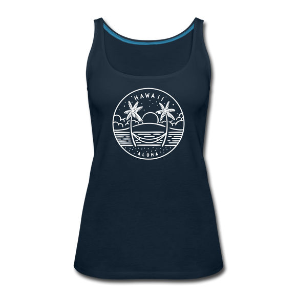 Hawaii Women’s Tank Top - State Design Women’s Hawaii Tank Top - deep navy