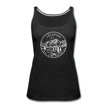 Colorado Women’s Tank Top - State Design Women’s Colorado Tank Top - black