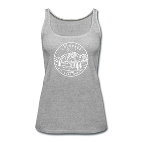 Colorado Women’s Tank Top - State Design Women’s Colorado Tank Top - heather gray