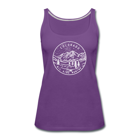 Colorado Women’s Tank Top - State Design Women’s Colorado Tank Top - purple
