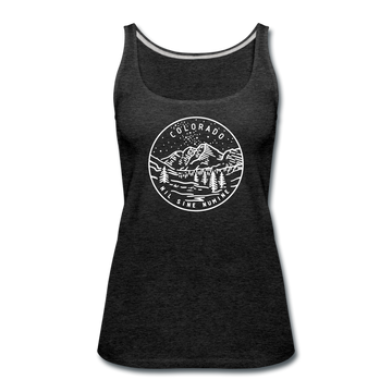 Colorado Women’s Tank Top - State Design Women’s Colorado Tank Top - charcoal gray