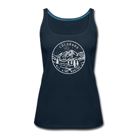 Colorado Women’s Tank Top - State Design Women’s Colorado Tank Top - deep navy