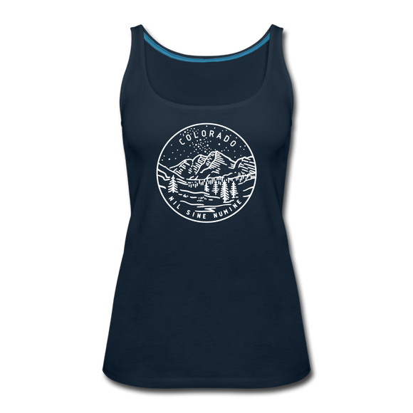 Colorado Women’s Tank Top - State Design Women’s Colorado Tank Top - deep navy