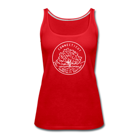 Connecticut Women’s Tank Top - State Design Women’s Connecticut Tank Top - red