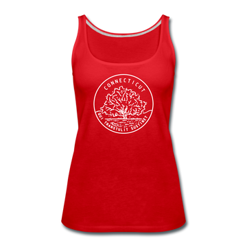 Connecticut Women’s Tank Top - State Design Women’s Connecticut Tank Top - red