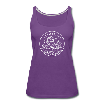 Connecticut Women’s Tank Top - State Design Women’s Connecticut Tank Top - purple