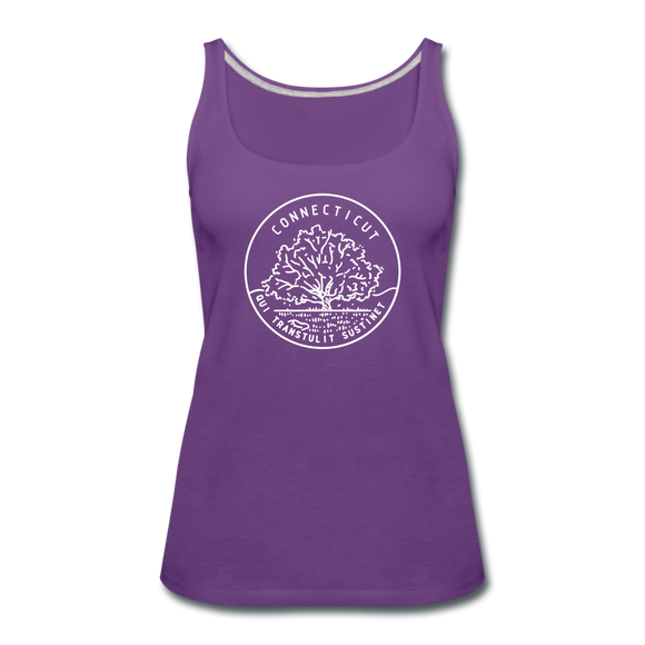Connecticut Women’s Tank Top - State Design Women’s Connecticut Tank Top - purple