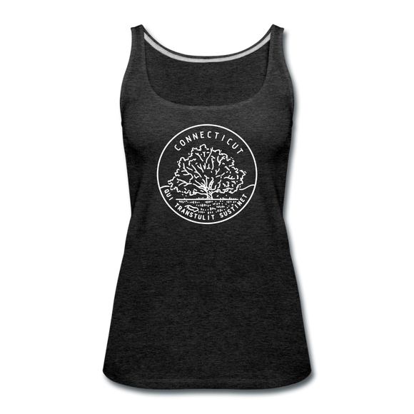 Connecticut Women’s Tank Top - State Design Women’s Connecticut Tank Top - charcoal gray