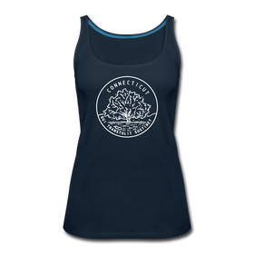 Connecticut Women’s Tank Top - State Design Women’s Connecticut Tank Top - deep navy