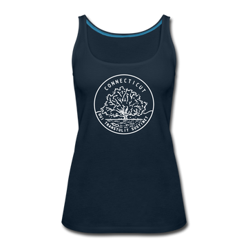 Connecticut Women’s Tank Top - State Design Women’s Connecticut Tank Top - deep navy