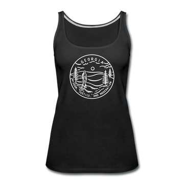 Georgia Women’s Tank Top - State Design Women’s Georgia Tank Top - black