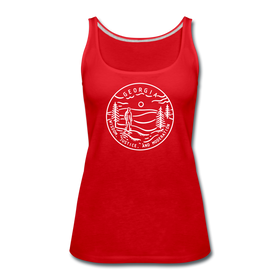 Georgia Women’s Tank Top - State Design Women’s Georgia Tank Top - red