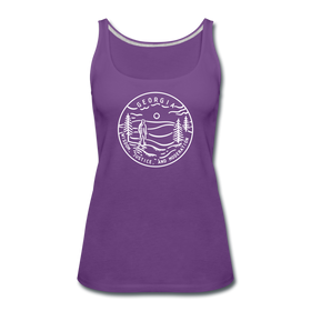 Georgia Women’s Tank Top - State Design Women’s Georgia Tank Top - purple
