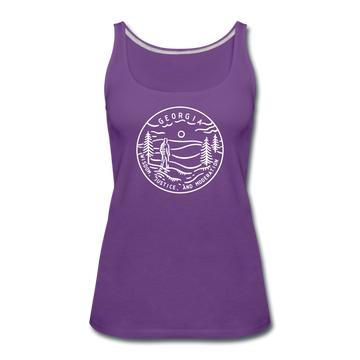 Georgia Women’s Tank Top - State Design Women’s Georgia Tank Top - purple