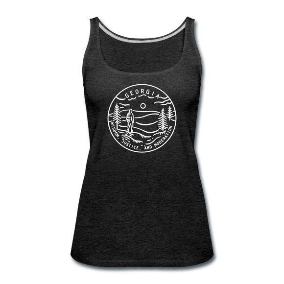 Georgia Women’s Tank Top - State Design Women’s Georgia Tank Top - charcoal gray