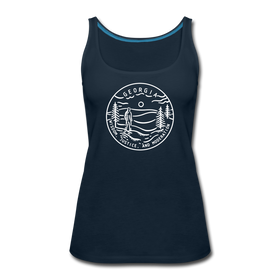 Georgia Women’s Tank Top - State Design Women’s Georgia Tank Top - deep navy