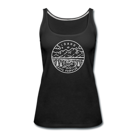 Idaho Women’s Tank Top - State Design Women’s Idaho Tank Top - black