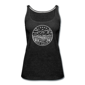 Idaho Women’s Tank Top - State Design Women’s Idaho Tank Top - charcoal gray