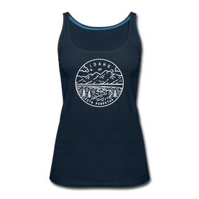 Idaho Women’s Tank Top - State Design Women’s Idaho Tank Top - deep navy