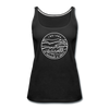 Indiana Women’s Tank Top - State Design Women’s Indiana Tank Top - black