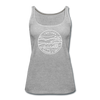 Indiana Women’s Tank Top - State Design Women’s Indiana Tank Top - heather gray