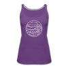 Indiana Women’s Tank Top - State Design Women’s Indiana Tank Top - purple