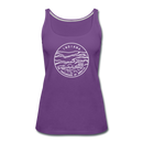 Indiana Women’s Tank Top - State Design Women’s Indiana Tank Top - purple