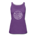 Indiana Women’s Tank Top - State Design Women’s Indiana Tank Top - purple