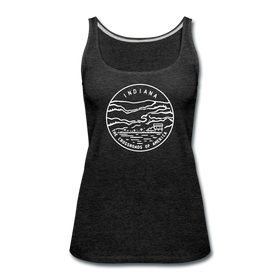 Indiana Women’s Tank Top - State Design Women’s Indiana Tank Top - charcoal gray