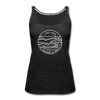 Indiana Women’s Tank Top - State Design Women’s Indiana Tank Top - charcoal gray